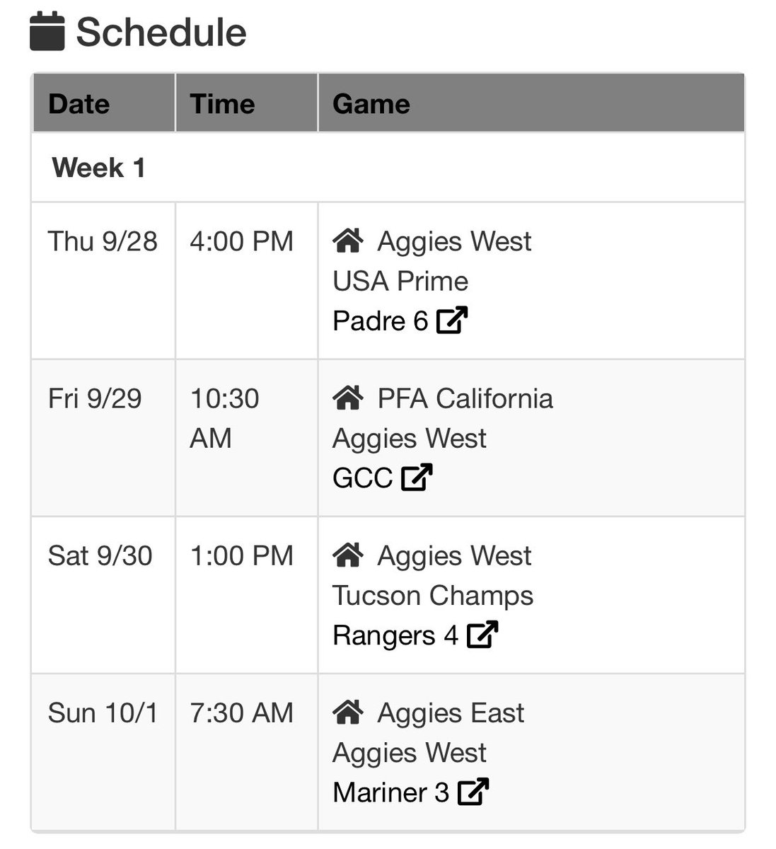 JustinAllen2025's tweet photo. I’ll be playing in the Senior @AZFallClassic with Aggies West. 

I’m scheduled to pitch two innings each:

Fri 9/29 10:30 @ Glendale Comm College

Sun 10/01 7:30 @ Mariners 3 https://t.co/i6QNoNpFag