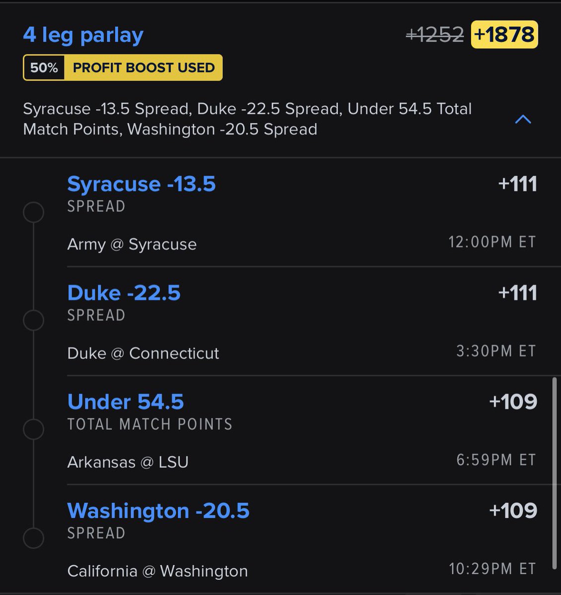 CapperKudi's tweet photo. Goooood Morning to my 12 followers!

Myself and @capper_juice just cooked up a beauty of a parlay this morning. Feel free to follow👇🏼 https://t.co/BIWVtsv6NB