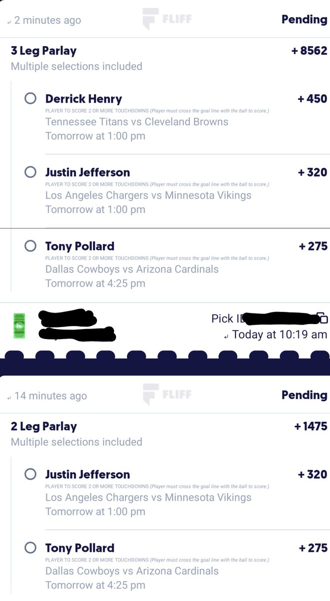 ChRiS1_9_9_3's tweet photo. FOUND THE BET TO MAKE US RICH SUNDAY. ONE MORE DAY. You can tell me it won't hit but we both know better right. GUARANTEED TO HIT. I MADE SURE. Comment the slips if you tail any #2TDs #GamblingTwitter #BettingTwitter #PrizePicks #GamblingTwiitter #NFL https://t.co/l0zV87qBRl