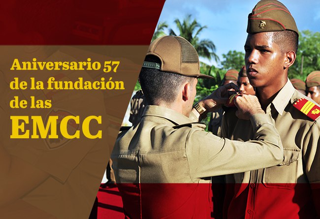 Se conmemora el 57 aniversario de la creación de las Escuelas Militares Camilo Cienfuegos, instituciones creadas el 23 de septiembre de 1966 por iniciativa del General de Ejército Raúl Castro, ejemplo de centros formadores de jóvenes revolucionarios con preparación integral.