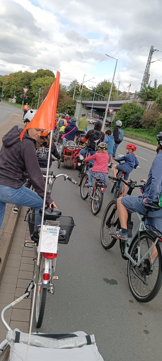 Fahrraddemo in Jena. #ADFC #Kidicalmass