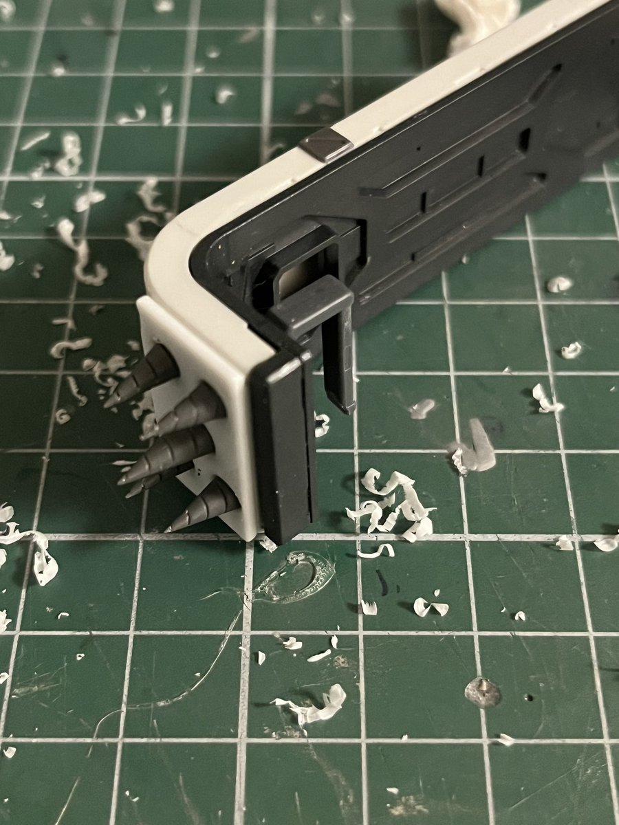 vlwn_n's tweet photo. #ガンプラ
 #スパイクシールド
スパイクシールド自作したった、元は旧MGのザクシールドです https://t.co/ORZ3L9m24K