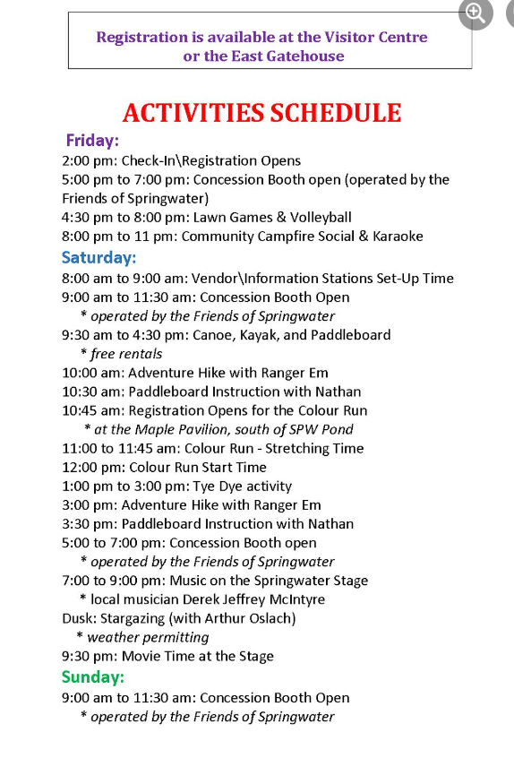 Looking for a day outdoors? Want to escape into nature? Make sure to come out today to Springwater Pride! From guided hikes to boat rentals, to the colour run! Don't miss out! #CCCA #DiscoverOurGoodNature #SpringwaterCA <a href="/myFM_News941/">myFM News</a> <a href="/rangerem_/">ranger em 🌿</a>