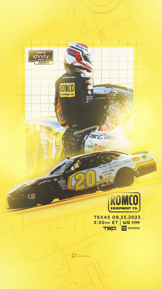 JHNemechek's tweet photo. It’s race day in Texas!
Be sure to tune in at 3:30 PM | ET on USA.
#teamtoyota https://t.co/NxO6udfS9f