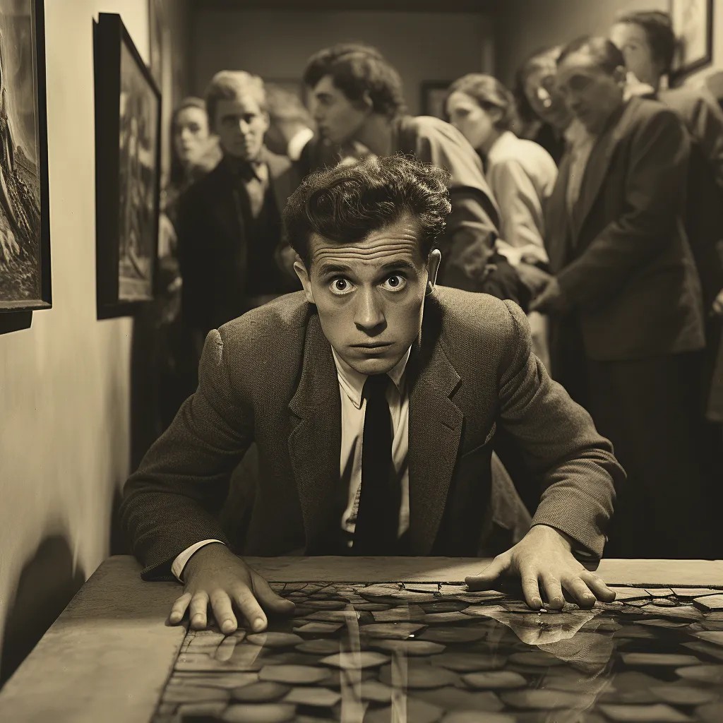 Merzmensch's tweet photo. The Artist is present. 1955 version.

#microMERZ https://t.co/1lCaXONgL9