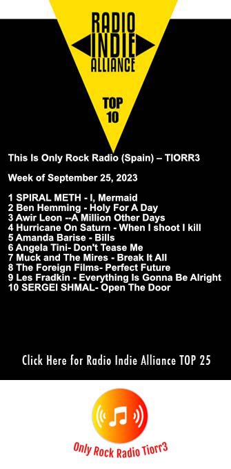 Top 10 onlyrockradio.com next week 
TIORR1 bit.ly/3DF3xNY
1Start Point-Don't look back @startpointmusic
2pMad-Fury <a href="/pmadtheband/">pMad</a>
3Aaron O'Shea-If I Could I Would <a href="/OsheasProArt/">Aaron O'shea</a>
4TiBO-Song for You @tibomuziek
5sifumanvoy-tiburón ballena
6Emilie Thorsby-Mafia Girl