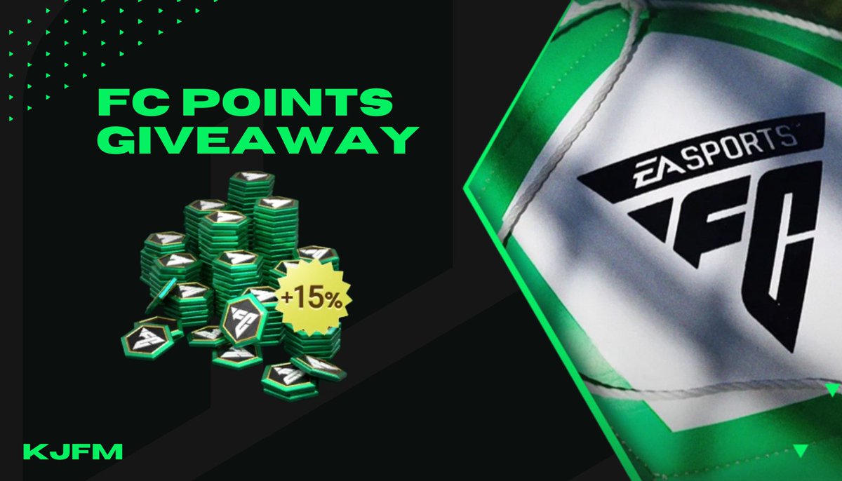 K Javier EAFC (@kjavierfm) on Twitter photo EAFC Mobile’s FIRST Giveaway 🚨🚨
3 Winners will get a FC Points pack each 🏆💯
Requirements to participate :
1. Follow <a href="/KJavierFM/">K Javier EAFC</a>
2. Like & Retweet 🔄
3. Share screenshots
Winners will be drawn @ 150 Likes and 150 Comments 🤩
<a href="/tutiofifa/">Tío Fifah 🇨🇴 🇵🇸 حرة</a> <a href="/FirstHalfYT/">FirstHalf EAFC</a> <a href="/saumya_H2H/">Saumya</a> EAFC Mobile’s FIRST Giveaway 🚨🚨
3 Winners will get a FC Points pack each 🏆💯
Requirements to participate :
1. Follow <a href="/KJavierFM/">K Javier EAFC</a>
2. Like & Retweet 🔄
3. Share screenshots
Winners will be drawn @ 150 Likes and 150 Comments 🤩
<a href="/tutiofifa/">Tío Fifah 🇨🇴 🇵🇸 حرة</a> <a href="/FirstHalfYT/">FirstHalf EAFC</a> <a href="/saumya_H2H/">Saumya</a>