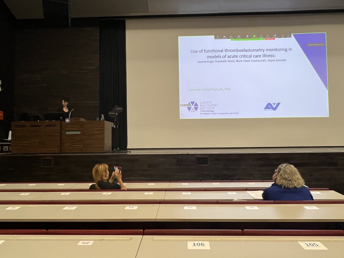 <a href="/EUShockSociety/">ESS</a> last talk at the conference on use of thromboelastometry in both rat and mouse models