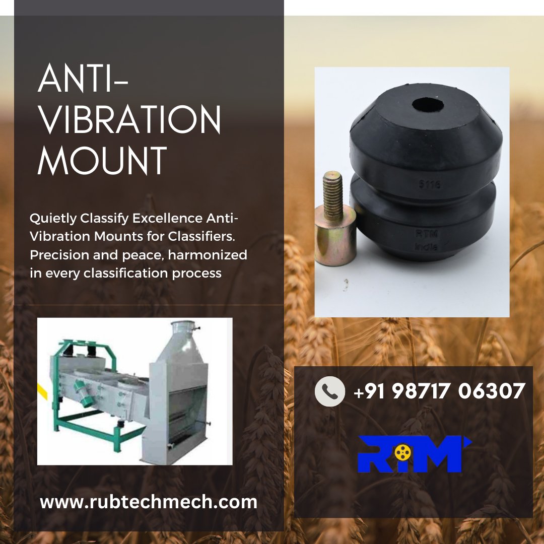 Elevate Classifier Performance with Anti-Vibration Mounts! Our engineered solutions reduce noise and vibration, ensuring accurate classification. #VibrationControl #ClassifierEfficiency #IndustrialSolutions #AntiVibrationMounts #PrecisionMatters