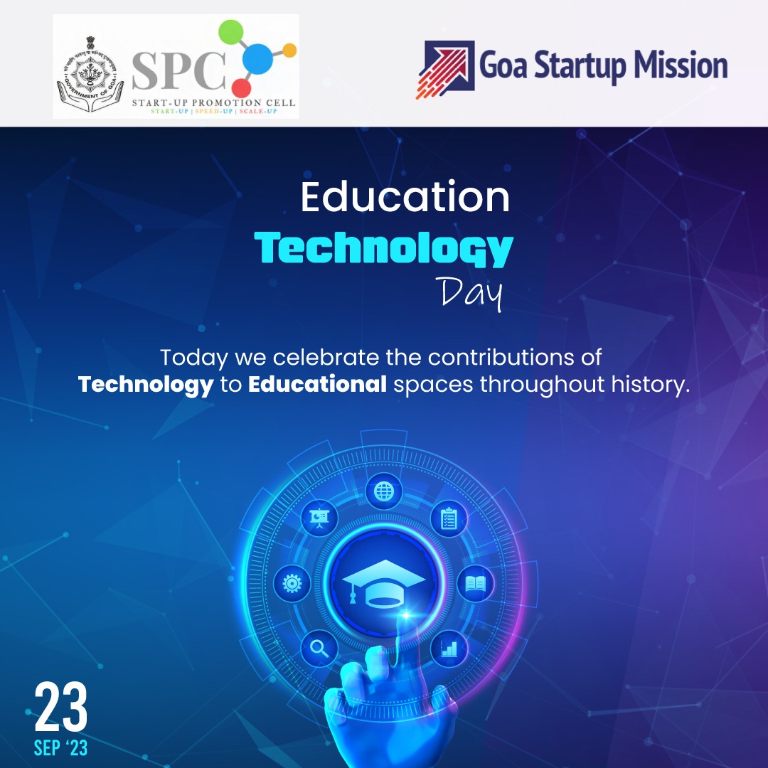 Startup_Goa's tweet photo. Let's harness the power of technology to inspire creativity, collaboration, and problem-solving skills. 
𝗛𝗮𝗽𝗽𝘆 𝗘𝗱𝘂𝗰𝗮𝘁𝗶𝗼𝗻 𝗧𝗲𝗰𝗵𝗻𝗼𝗹𝗼𝗴𝘆 𝗗𝗮𝘆!

#StartupGoa #Goastartupmission
#EdTechDay #InspiringStudents #FutureOfEducation #FutureOfTechnology https://t.co/FEDvxdYnbq