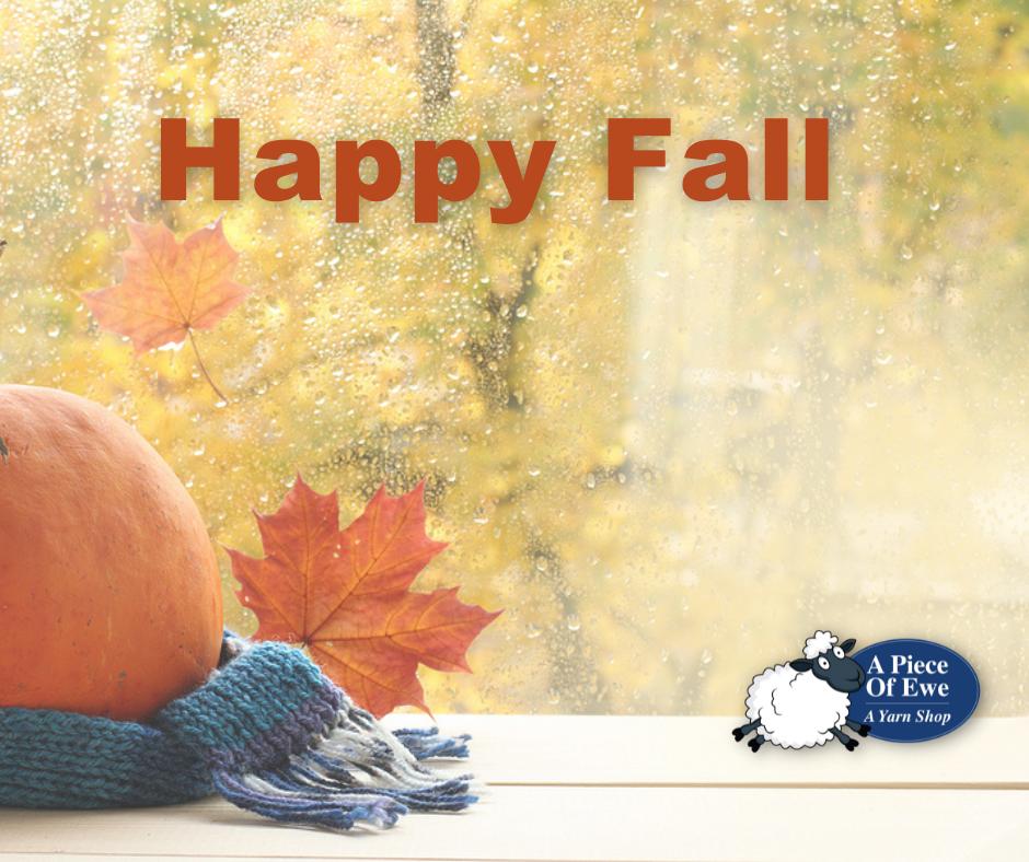 Fall into the season with us! 🍂 We're so excited sweather weather is finally here, so get your needles ready and come knit yourself some cozy Fall vibes! 🧶 #fallfever #knitspiration 🧶 #sweaterweatherishere 🍂