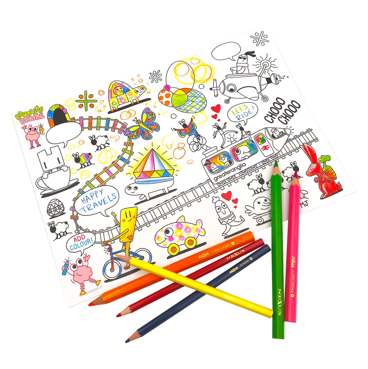 WherryLines's tweet photo. We’ve also have guides and printed timetables for local routes available including the @greateranglia @BitternLine &amp; @WherryLines and free #BouncingBrains colouring books. https://t.co/KrxUvJH0y4