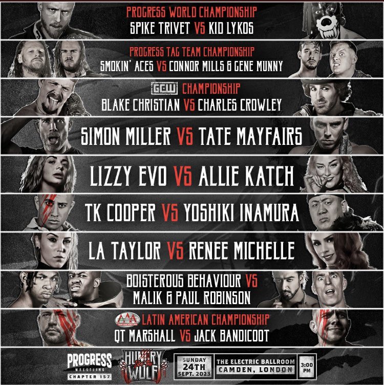 ThisIs_Progress's tweet image. 🐺 HUNGRY LIKE THE WOLF 🐺

It’s show day tomorrow and we are so excited by this card. Here’s a thread of what’s going down at the @EBallroomCamden tomorrow 🧵