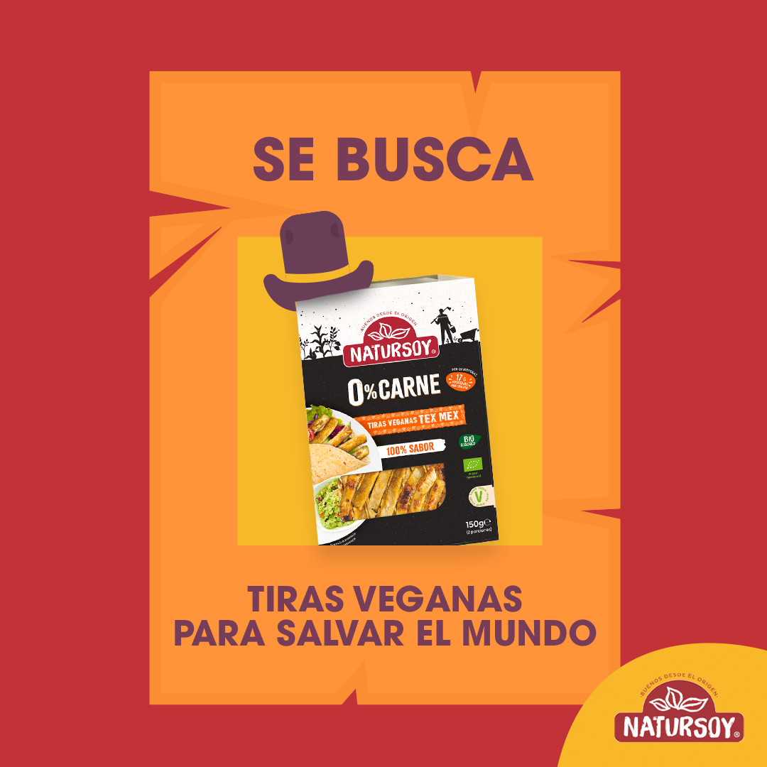 NATURSOY's tweet photo. El mundo necesita más productos veganos para reducir la huella que dejamos en él. https://t.co/ds6RD2k3af