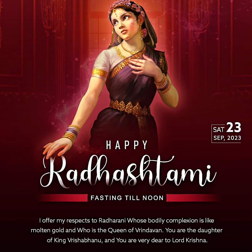 shivvaramesh's tweet image. Happy Radhastami