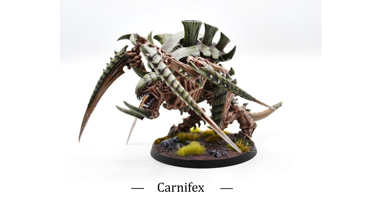 AnselmeGuerin's tweet photo. Carnifex commission #warhammer40k #warhammer40000 #warhammerpainting #warhammer40kpainting #tyranids #tyranids40k #tyranid #tyranidswarm https://t.co/ve6z1zyxtp