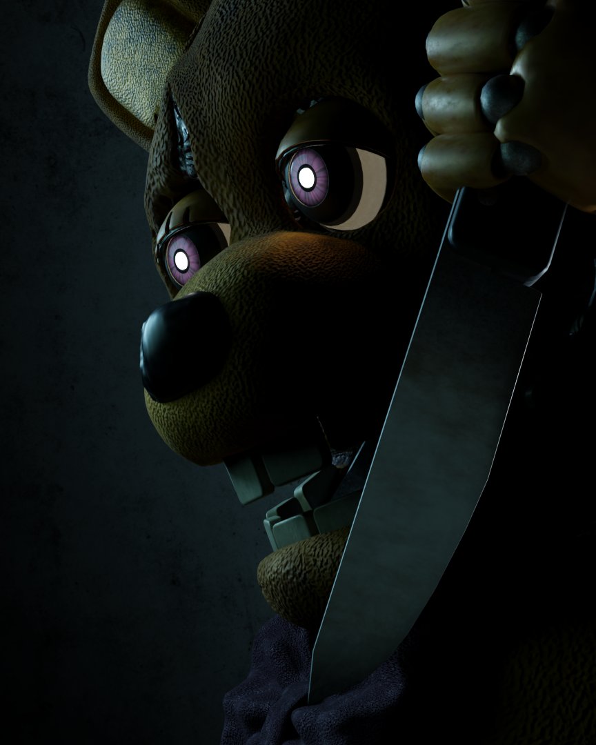 'He's coming.' 🐰 #FNAF #FNAFMovie #FiveNightsatFreddys #blender