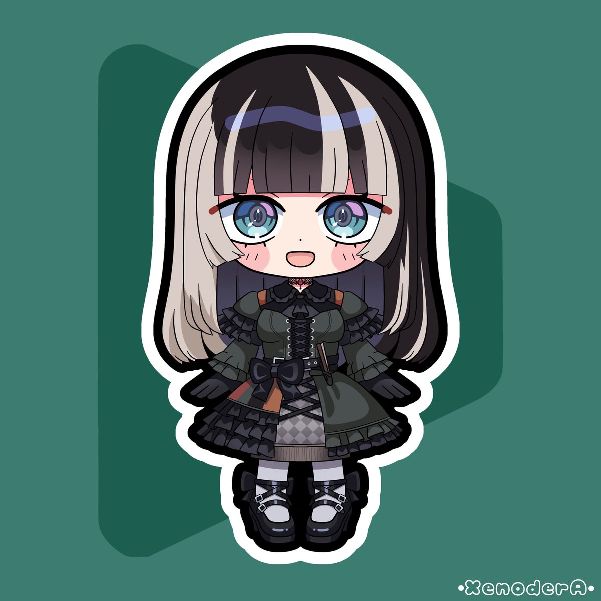 ホロライブ ReGLOSS プレマ らでん 白詰草 影絵 ハラダミユキ