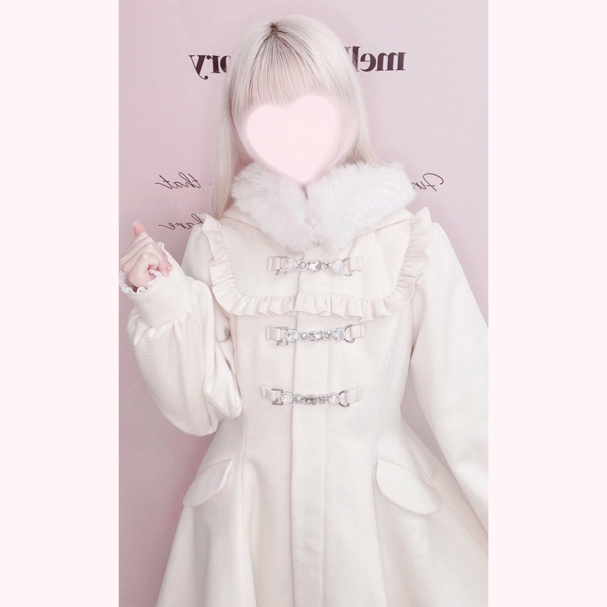 _mimifille's tweet photo. Love sweet jewel duffle coat🤍⟡オリジナルの留め金が上品な新作！ドレスみたいなコート❄️ https://t.co/86PFuSXgV9