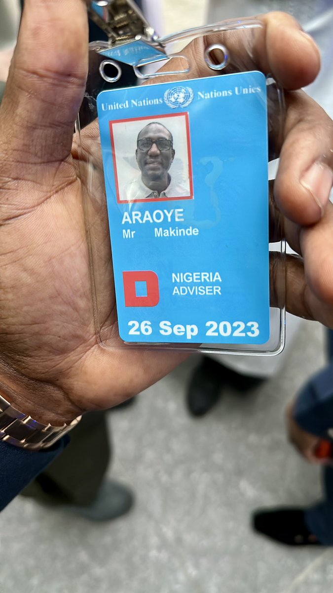 mkdAraoye's tweet photo. I attended the 78th session of the United Nations General Assembly(UNGA) in New York as a Nigerian Delegate. This year’s theme was “Rebuilding trust and reigniting global solidarity: Accelerating action on the 2030 Agenda and its Sustainable Development Goals towards peace, prosperity, progress and sustainability for all.”. 

Mr President @officialABAT did a fantastic job on the global stage advancing his economic development diplomatic drive for foreign direct investment attractions into Nigeria - MKD