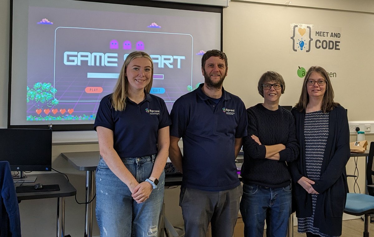 GAME START for gamers of Carndonagh! We're thrilled to welcome @KippieCIC  to our gaming community at the #meetandcode 'Gaming for All' workshop. Get ready to level up your skills and make new gaming buddies! 🕹️👾 #GamingForAll #codeEU #SAP4good
