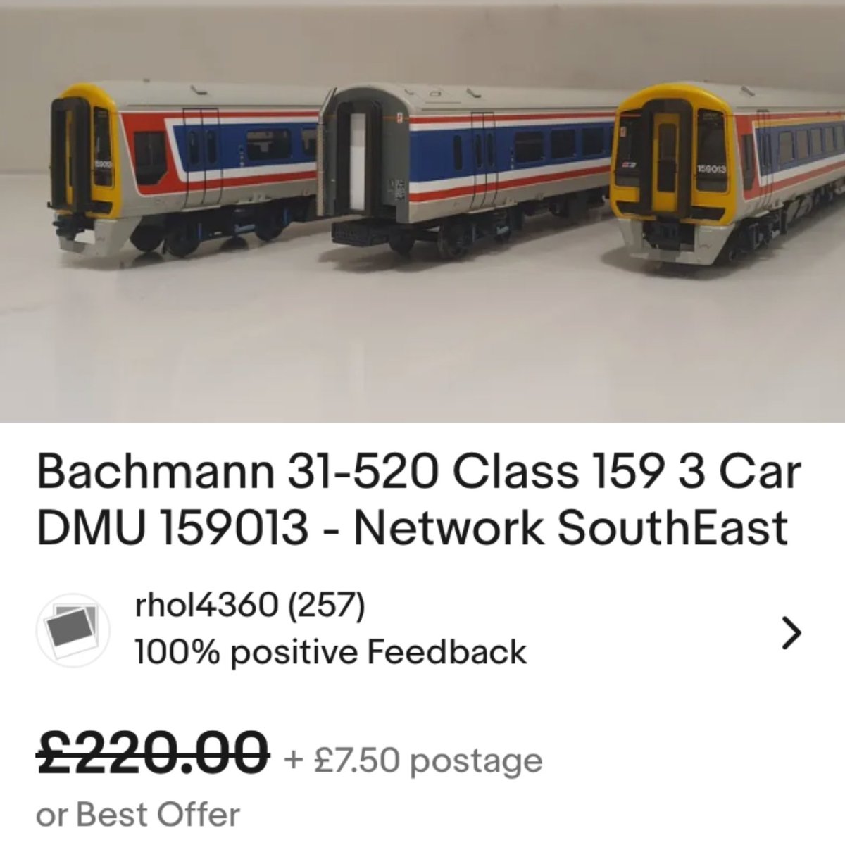 WakefordRailway's tweet image. Out of era and region, but couldn't resist for £210! Will become something purple and gold in time 😀
-
#networksoutheast #class159 #bachmann #transpenninexpress