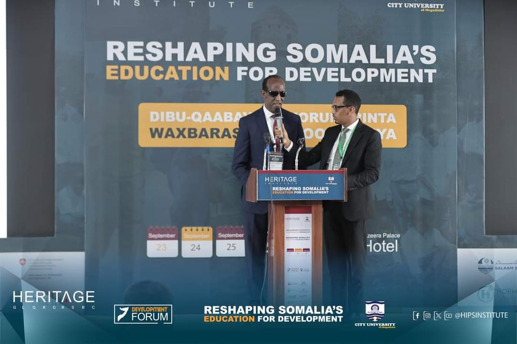 Mr. Abdirahman Farah presented a paper on state sponsored education on how we can accommodate the educational needs of students with special educational needs and disabilities in Somalia at the “Reshaping Somalia’s Education For Development Forum” organized by @HIPSINSTITUTE and…