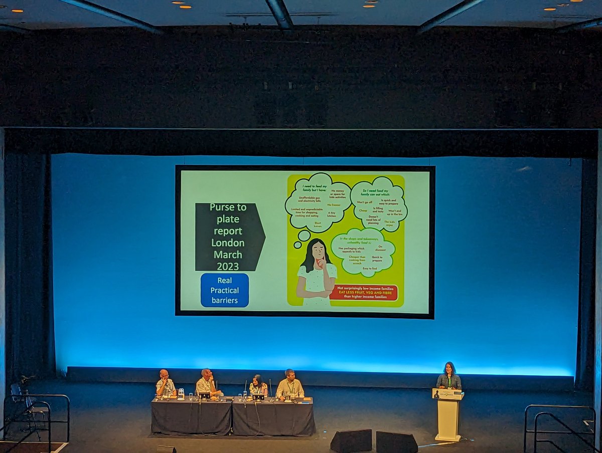 The team <a href="/culinarymeduk/">Culinary Medicine UK</a> shared  practical aspects of preparing food for healthy eating that is #adaptable #affordable #simple #tasty #sustainable along with the realities of #foodinsecurity across households highlighted by the work of <a href="/Food_Foundation/">The Food Foundation</a> at #bslm2023 <a href="/BritSocLM/">British Society of Lifestyle Medicine</a>