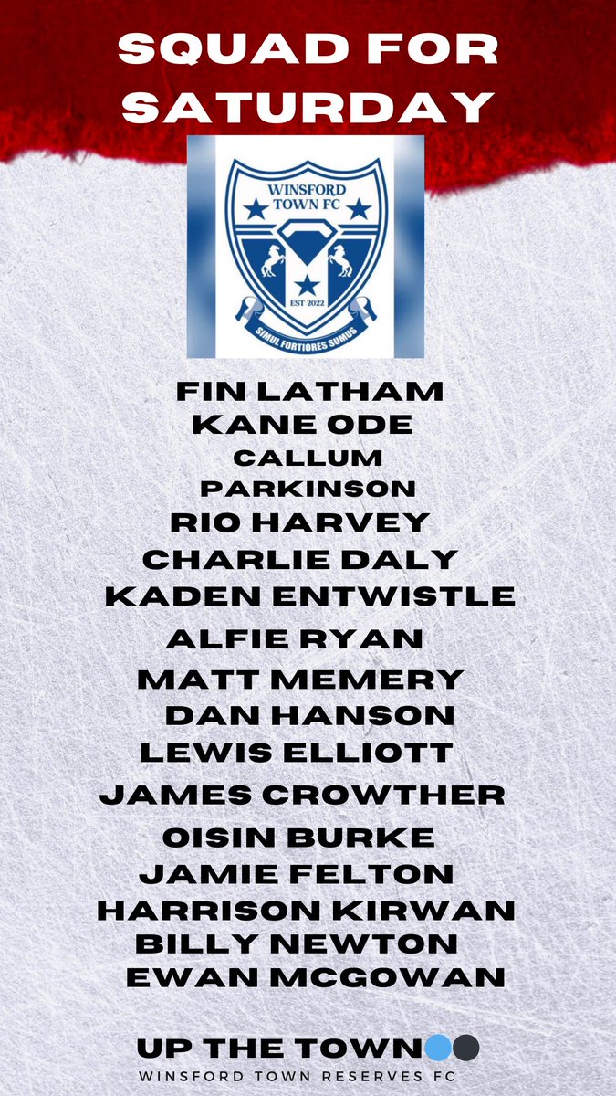 Todays squad for our visit to Ruskin Park FC

#upthetown 🔵⚫️