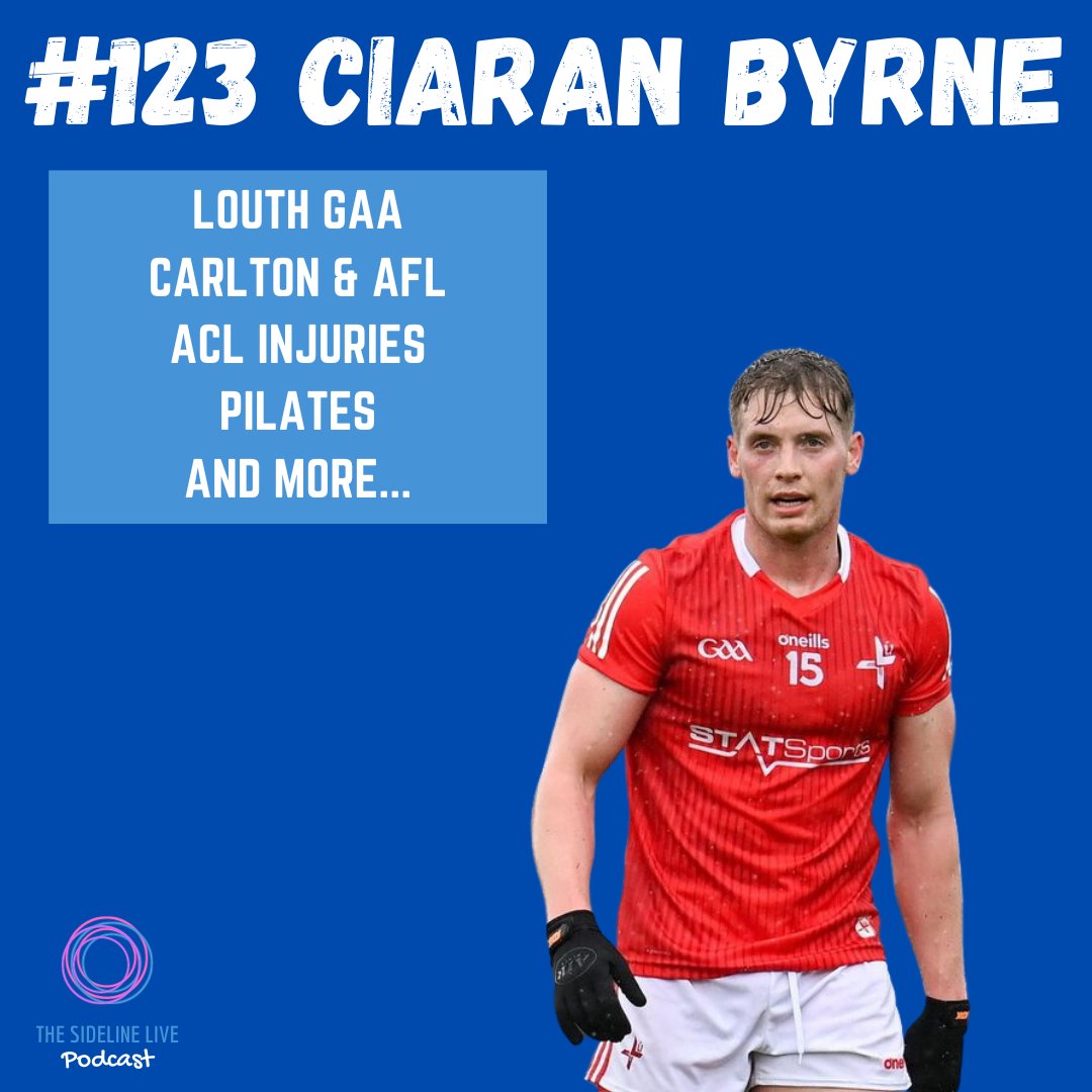 New episode with @Ciaran_Byrne94 Louth senior footballer and former Carlton AFL player We discuss his career , his time in Australia, potential for a return to AFL in 2022, ACL injuries, pilates & more Listen here🎙 spotifyanchor-web.app.link/e/iwqNeOUgkDb