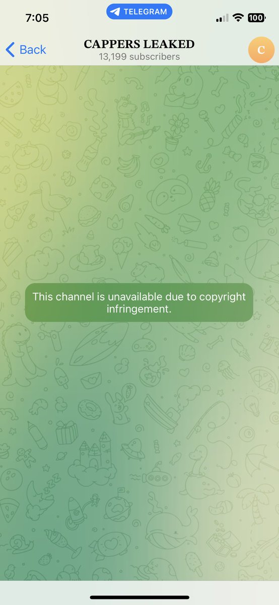 BobBfitz's tweet photo. @Capperleaked Is there a new telegram channel link somewhere? I do t see it in bio and I get this from past link https://t.co/j4ZExClK12