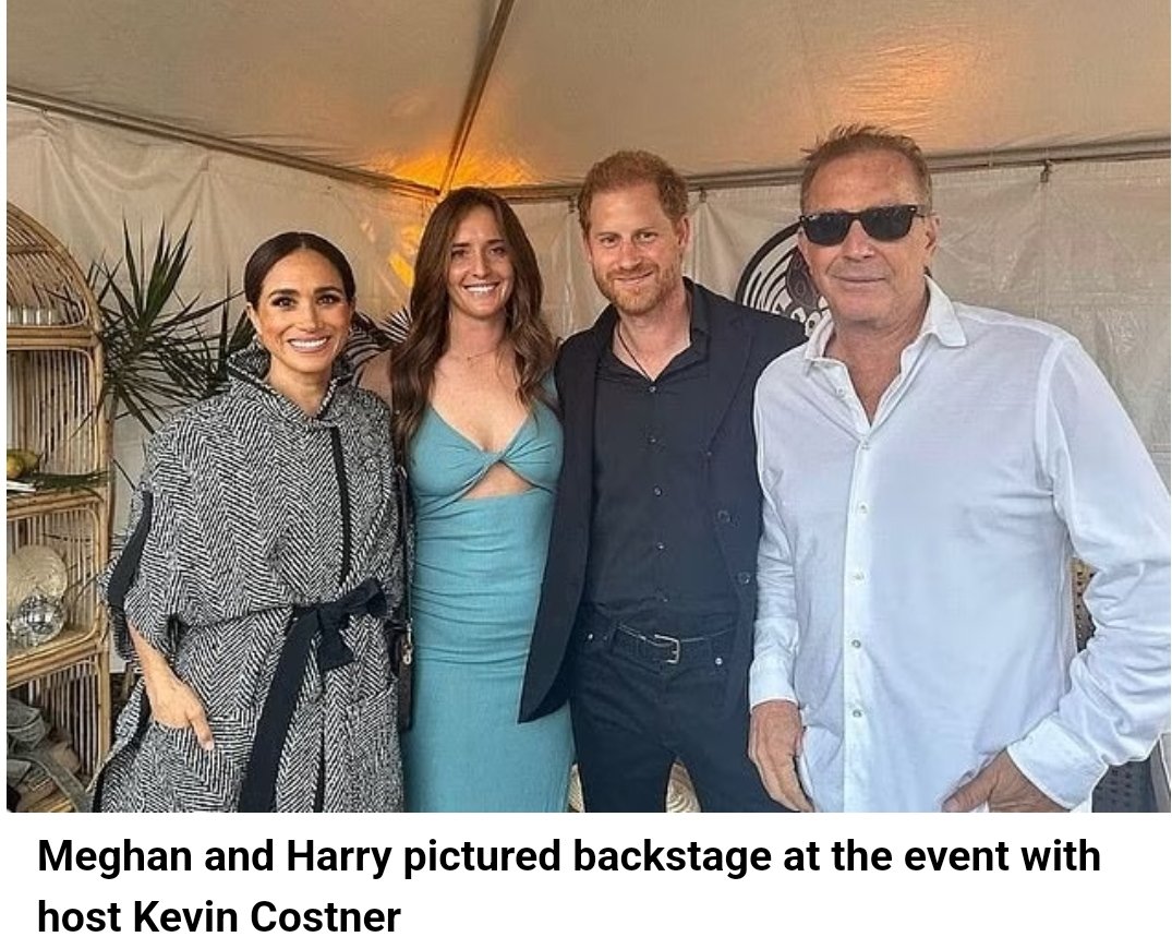 #PrinceHarry & #MeghanMarkle were surprise guests at 'One805 Live!', an  event hosted by #KevinCostner at his $26m polo field on his oceanside estate.

I LOVE THIS. 🤣🤣🤣🤣🤣🤣🤣🤣

Pictures inside

#GoodKingHarry #PrincessMeghan
#Sussexes
#Squaddies
#One805Live