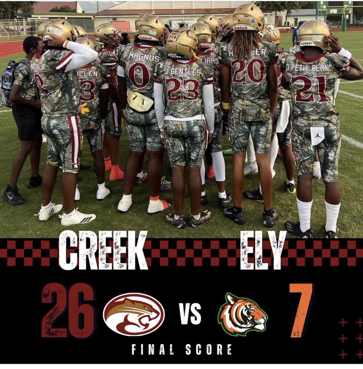 They had Obituaries made, They Said They are Kitty Katz Killas. They Black out the Stadium. That still didn’t matter because it’s HUNTING SEASON. #OneHeartbeat #HuntingSeason <a href="/larryblustein/">Blustein Recruiting</a> <a href="/BCAA_Sports/">BCAA Sports</a> <a href="/PrepRedzoneFL/">Prep Redzone Florida</a> <a href="/CCreekAthletics/">Coconut Creek Athletics</a>