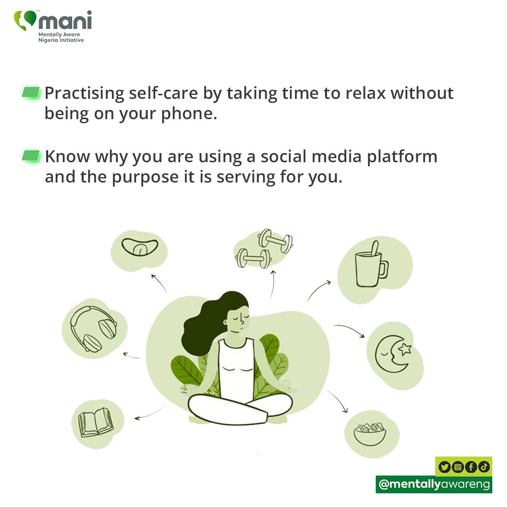 MentallyAwareNG's tweet photo. Sometimes things can get overwhelming and you might be finding it difficult to maintain a balance between offline and online activities, but we hope this will help you through.

These takeaways are from our last Xspace discussion.

Just incase you missed it,kindly click on the link below to listen to the full recording.

https://t.co/64INV7jPcv 

#Socialmediadetox
#xspacediscussion
#Mentalhealthawareness
#MANISpace