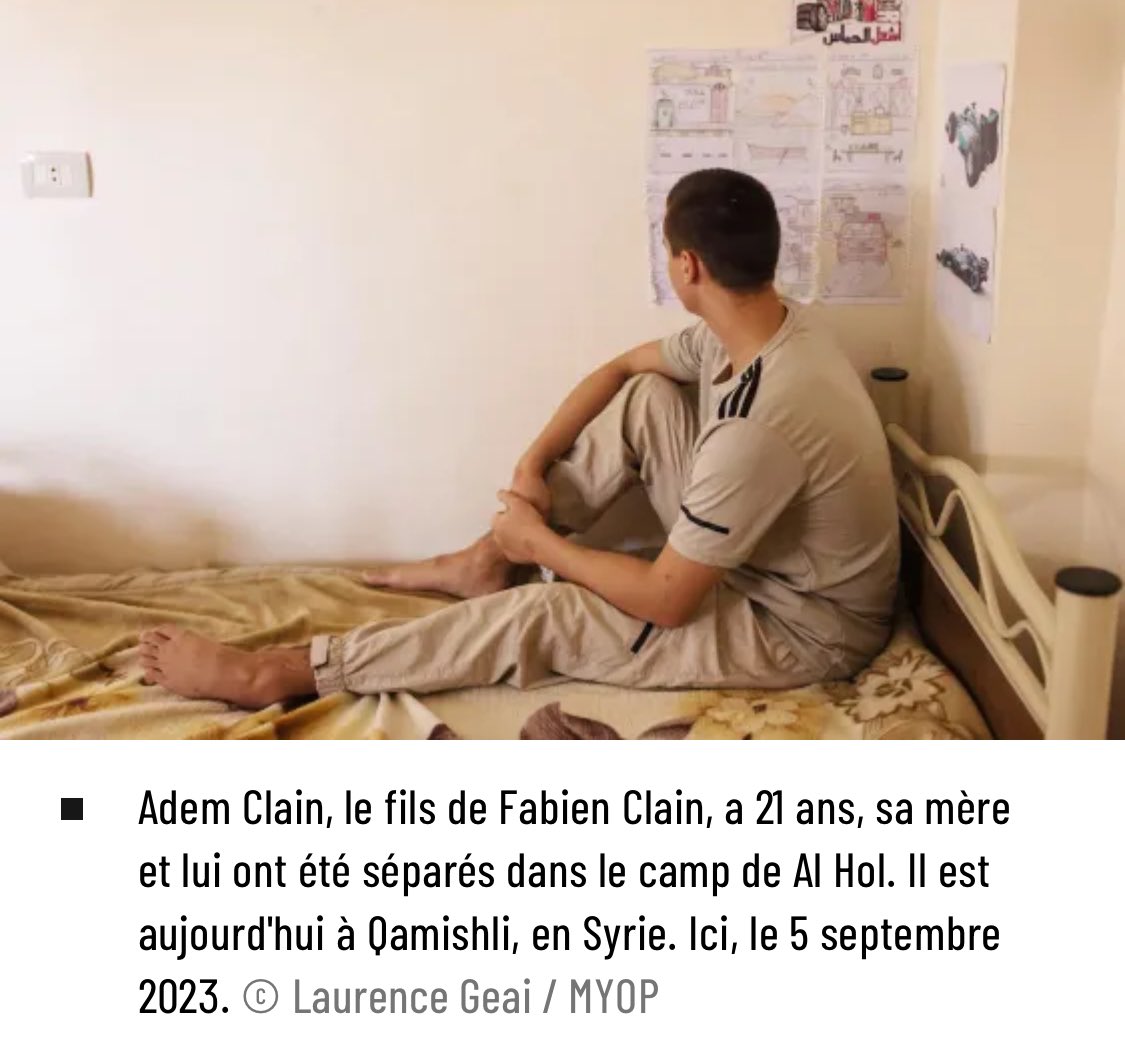 GuillaumeAuda's tweet image. En Syrie 30000 enfants de djihadistes grandissent dans les camps de prisonniers. Parmi eux le fils de Fabien Clain. Son père avait revendiqué le 13 novembre, lui veut rentrer. Pour @ParisMatch @manonquerouil✍🏻 &amp;amp; @laurencegeai 📸 l&apos;ont rencontré. Must Read &amp;gt;parismatch.com/actu/internati…