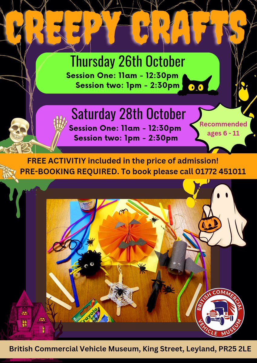 🎃🕸👻🦇🦎 HALLOWEEN AT THE MUSEUM 🦎🦇👻🕸🎃

This #October Half-Term we have loads of Spooktacular Halloween events for you to sink your fangs into...

[1/3]