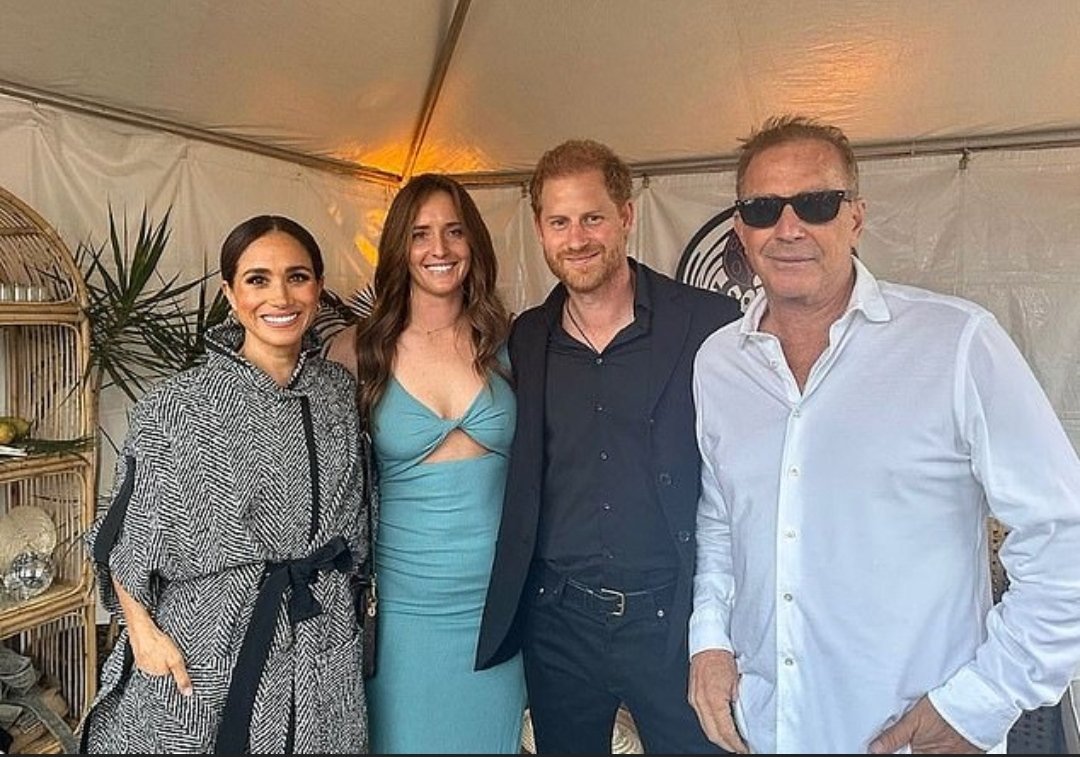 Prince Harry and Meghan Markle were at 'One805 Live!' event hosted by Kevin Costner my favorite Yellowstone actor and the late Whitney's bestfriend, from one of my favorite movies of all time #TheBodyguard