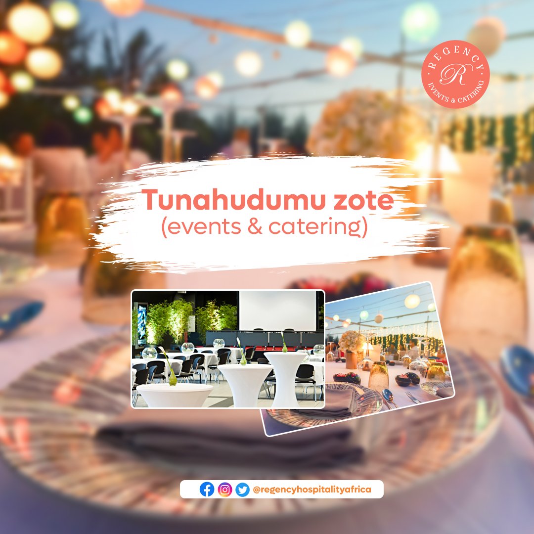 RegencyHAfrica's tweet image. Haijalilishi ukubwa au ni event ya aina gani. As long as you need catering services please check us.

#regencyhospitalityafrica #Regencyevent #Regencygroup #regencyeventsandcatering 
#kwauborawahaliyajuu