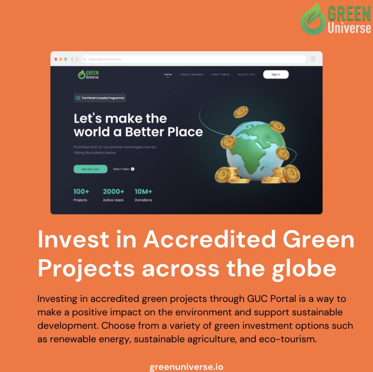 🌍💹 Invest in Accredited Green Projects Worldwide! 💹🌍

Looking for sustainable investment opportunities? Explore accredited green projects across the globe. Your investment can make a positive impact on the environment and drive a greener future. Let's build a sustainable