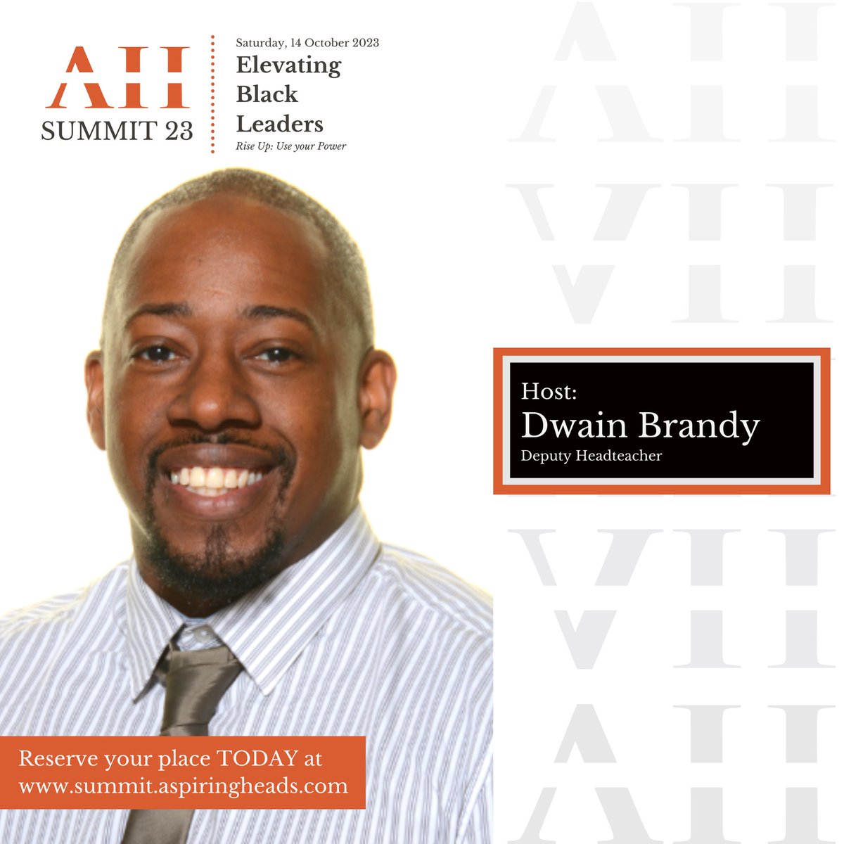 🌟 Exciting News! 🌟

Thrilled to announce that I'll be hosting at #AHSummit2023! 🎉

Join us in celebrating Black excellence, unlocking your potential, and being the change. Don't miss it - FREE tickets at summit.aspiringheads.com 🎫 #Leadership #Networking