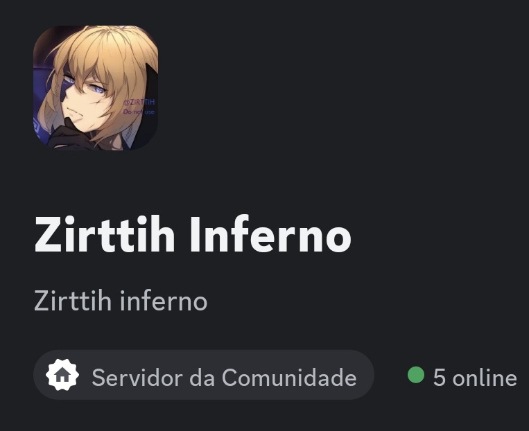 Servidor do Discord da Comunidade