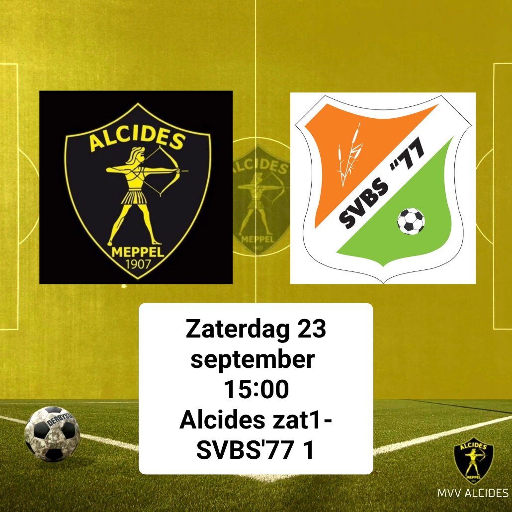 Vanmiddag om 15.00 starten we de competitie tegen <a href="/svbs77/">svbs77</a>. #Letsgo