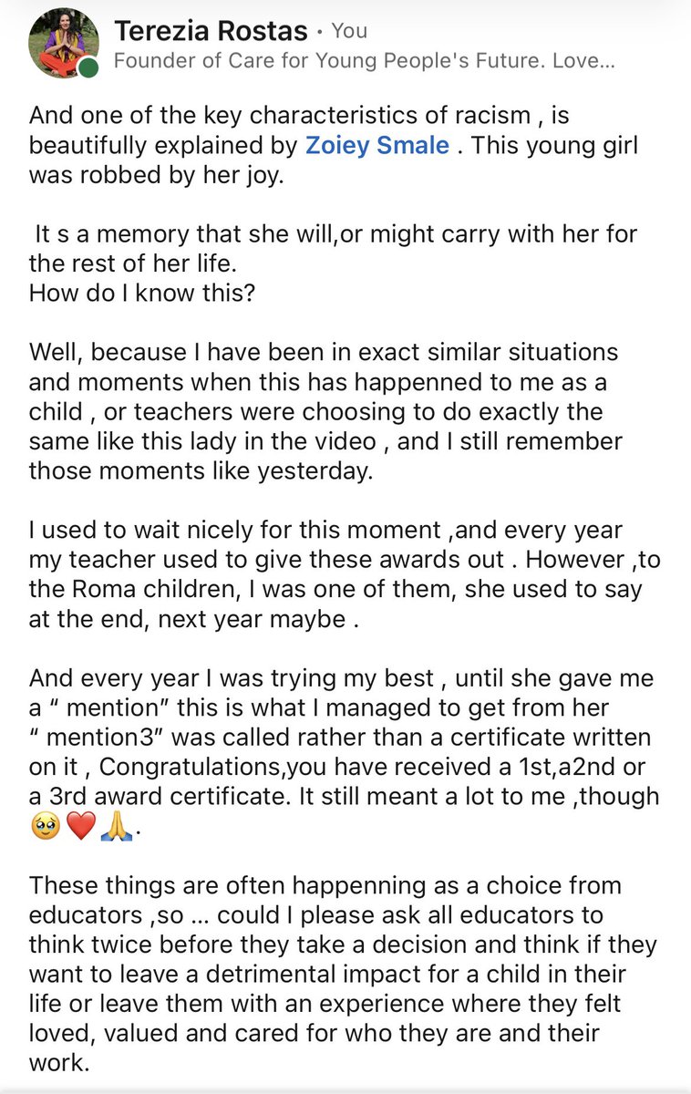 This is what racism does to people, it robbes away the joy which everyone is entitled to.🥹❤️.If you watch the video, you will see how the coach is ignoring “ a Black girl” and not giving her the medal that she gives to all the other girls. She sat there so patiently,bless her🙏