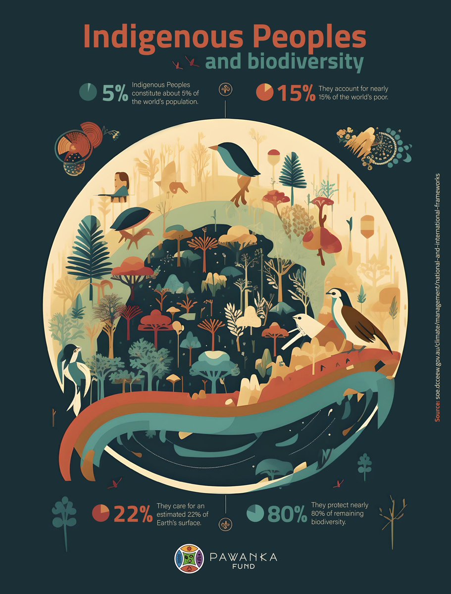 🌱🌍 Introducing the latest infographic by <a href="/pawankafund/">Pawanka Fund</a>  : "Indigenous Peoples and Biodiversity"! 🌿✨

Discover the crucial role that Indigenous Peoples play in preserving our planet's rich biodiversity. 🌺🌳

They are the guardians of diverse ecosystems and habitats.