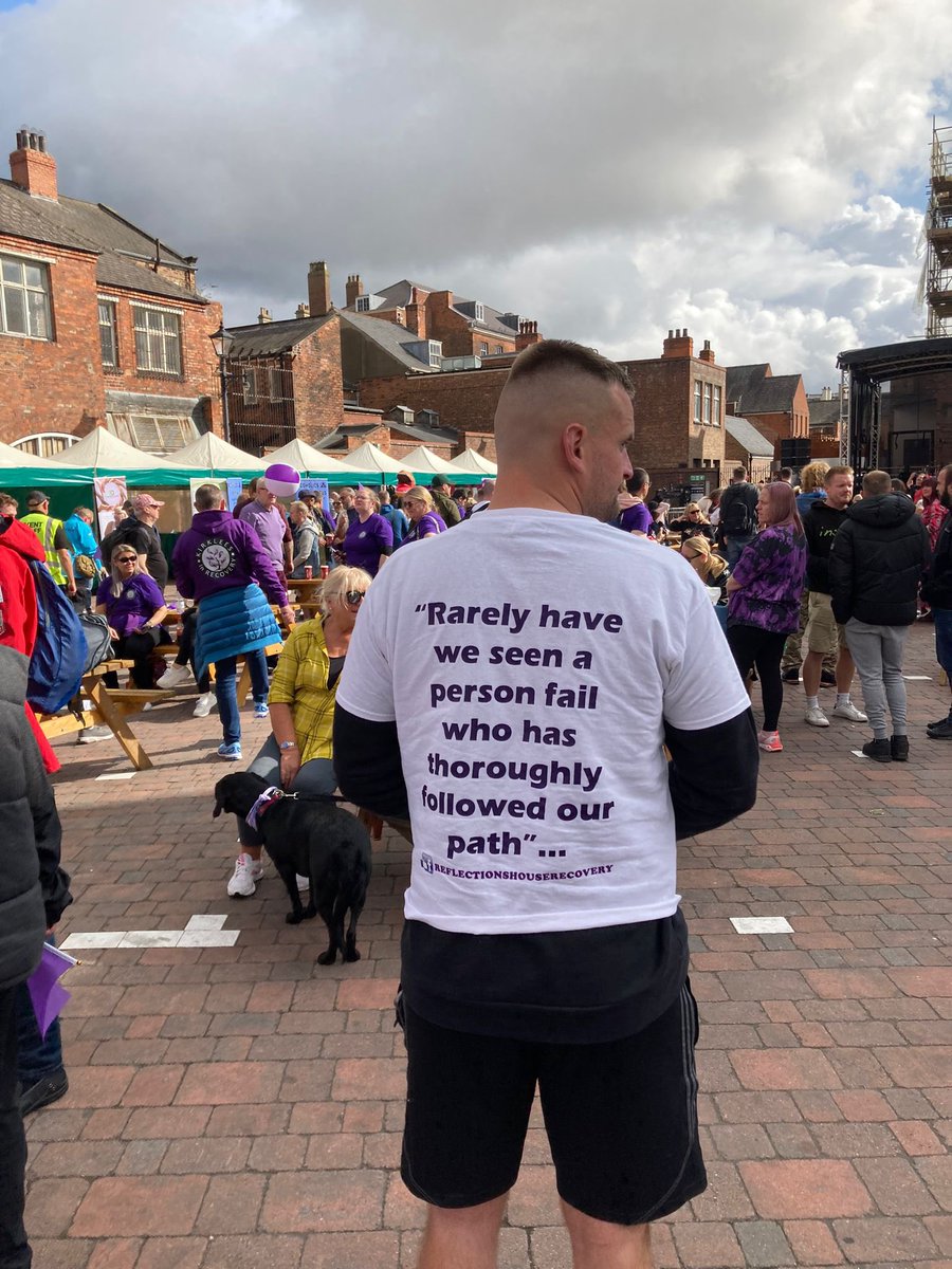 Just one of many inspiring t-shirts at the 2023 UK Recovery Walk #ukrw2023 #oorbill #recoverymonth #RecoveryMonth2023 #addiction #recovery