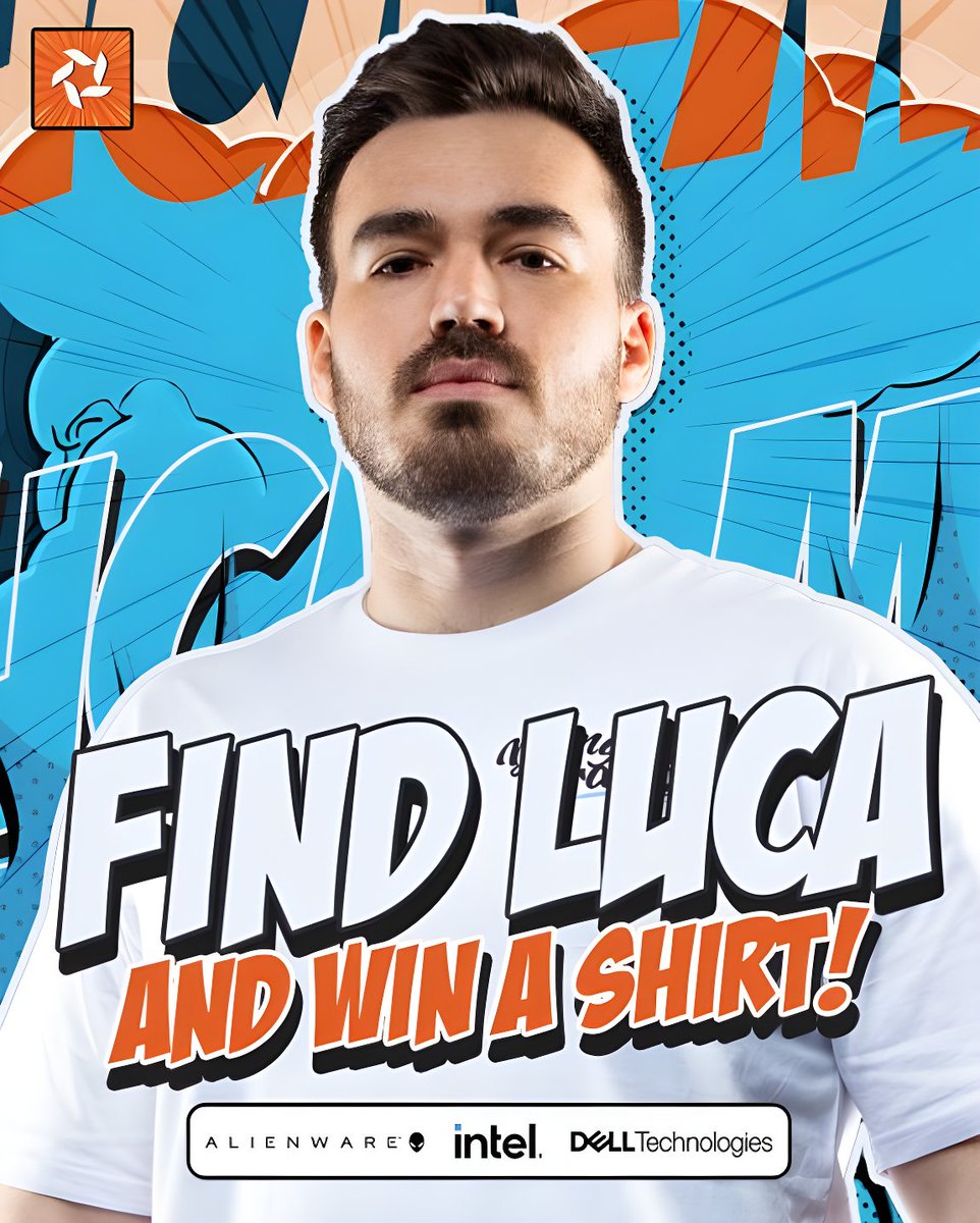 bravadogaming's tweet photo. You've seen the merch. Want some? 

Find Luca and tell him what year Bravado was founded, then it's all yours 😏

✅ Retweet this post
✅ Follow us on Twitter and Insta
✅ Tell Luca when we were founded

First person to find him wins! 🔥 https://t.co/TbWpKxPbnU