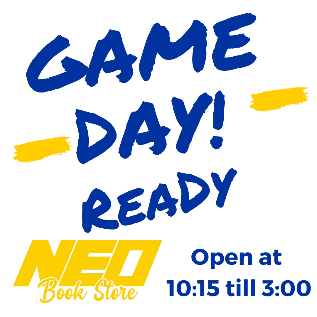 NEOBookstore's tweet photo. Stop by the NEO Bookstore and grab your NEO Gear!  
Open early at 10:15am till 3:00pm
#gogoneo #exit313 https://t.co/21mbB8ksJS