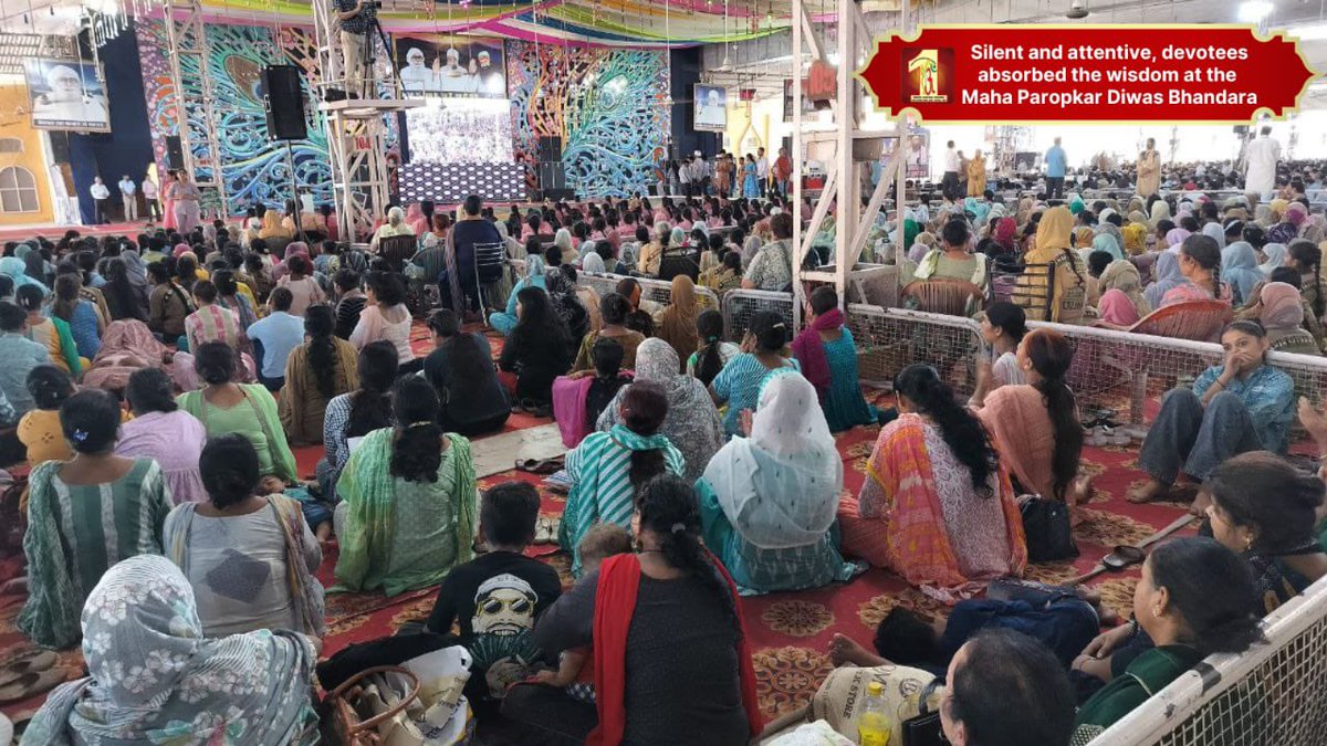 DSSNewsUpdates's tweet photo. A day of immense benevolence and blessings as a myriad of followers from far and wide gathered for the Maha Paropkar Diwas Bhandara. We're profoundly thankful to Saint Dr. @Gurmeetramrahim Singh Ji Insan for leading us on this spiritual journey and making us a part of this divine event. #derasachasauda #MahaParopkarDiwas