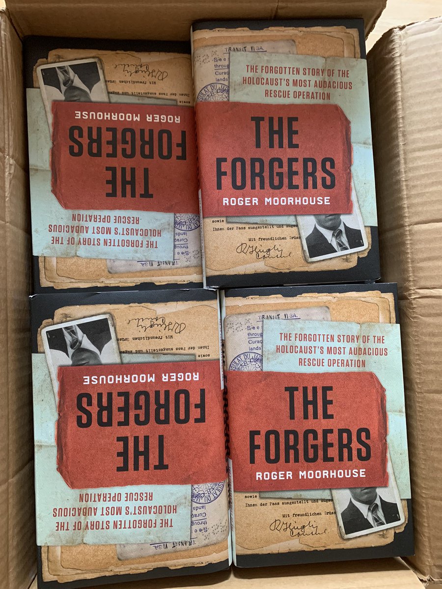 Delighted to see finished copies of the US edition of “The Forgers”. Thank you @BasicBooks !! 
The book is published in the US on 17 October.  Pre-orders are very welcome!! #ŁadośGroup