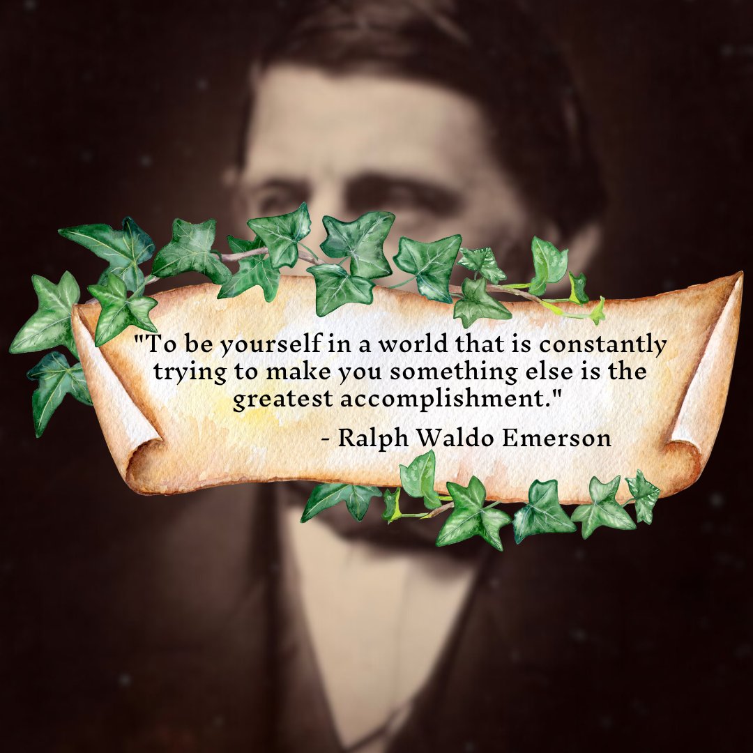 MyDoctorSage's tweet photo. "To be yourself in a world that is constantly trying to make you something else is the greatest accomplishment." - Ralph Waldo Emerson https://t.co/Pn34BzXIvp